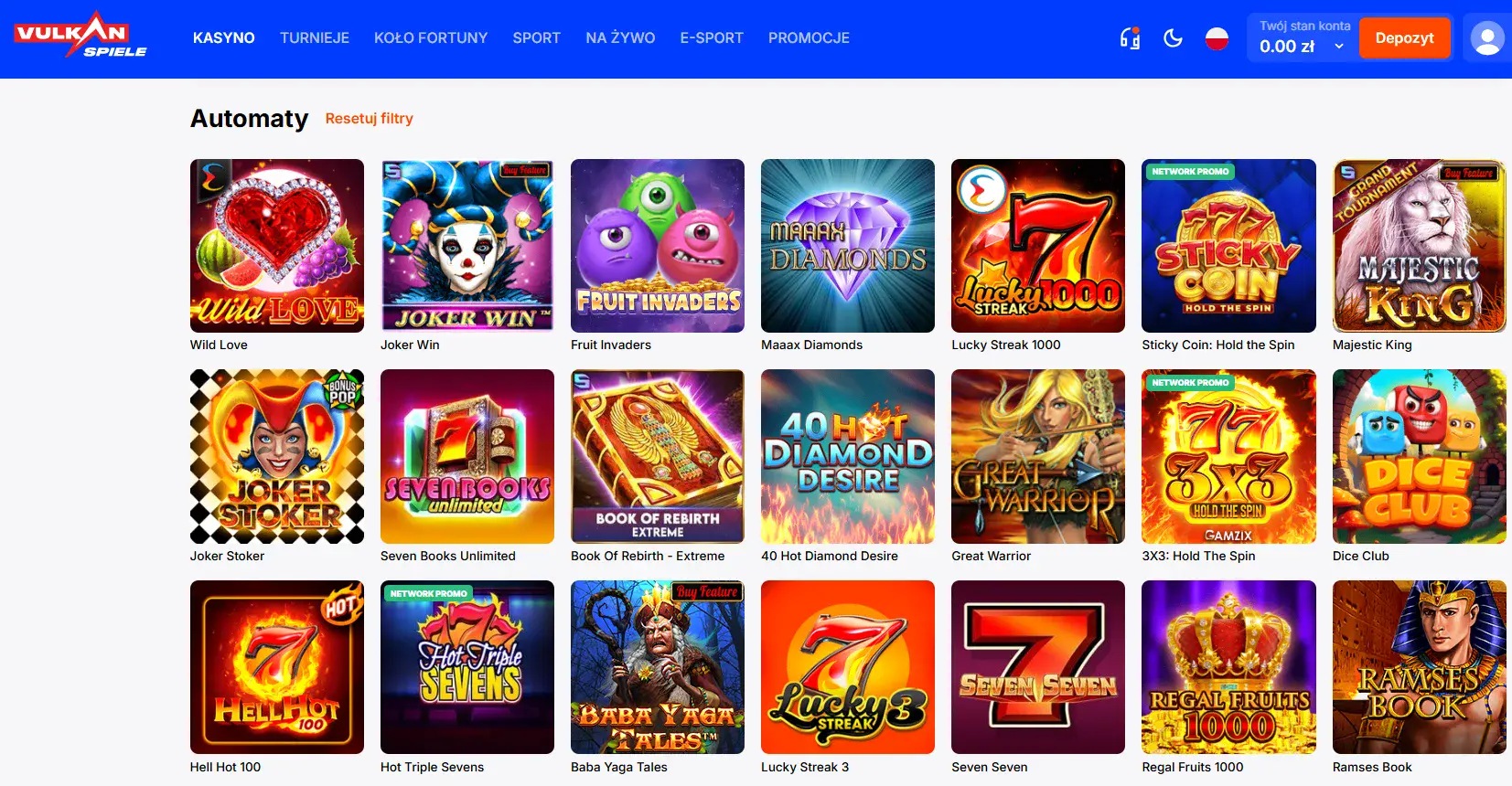 Vulkan-Spiele-Kasyno